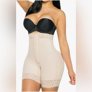 YIANNA Tummy Control Shapewear Strapless Fajas Colombianas Shorts Butt Lifter